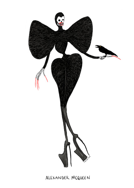 Death in Designer: Alexander McQueen Fine Art Print – Bill Crisafi