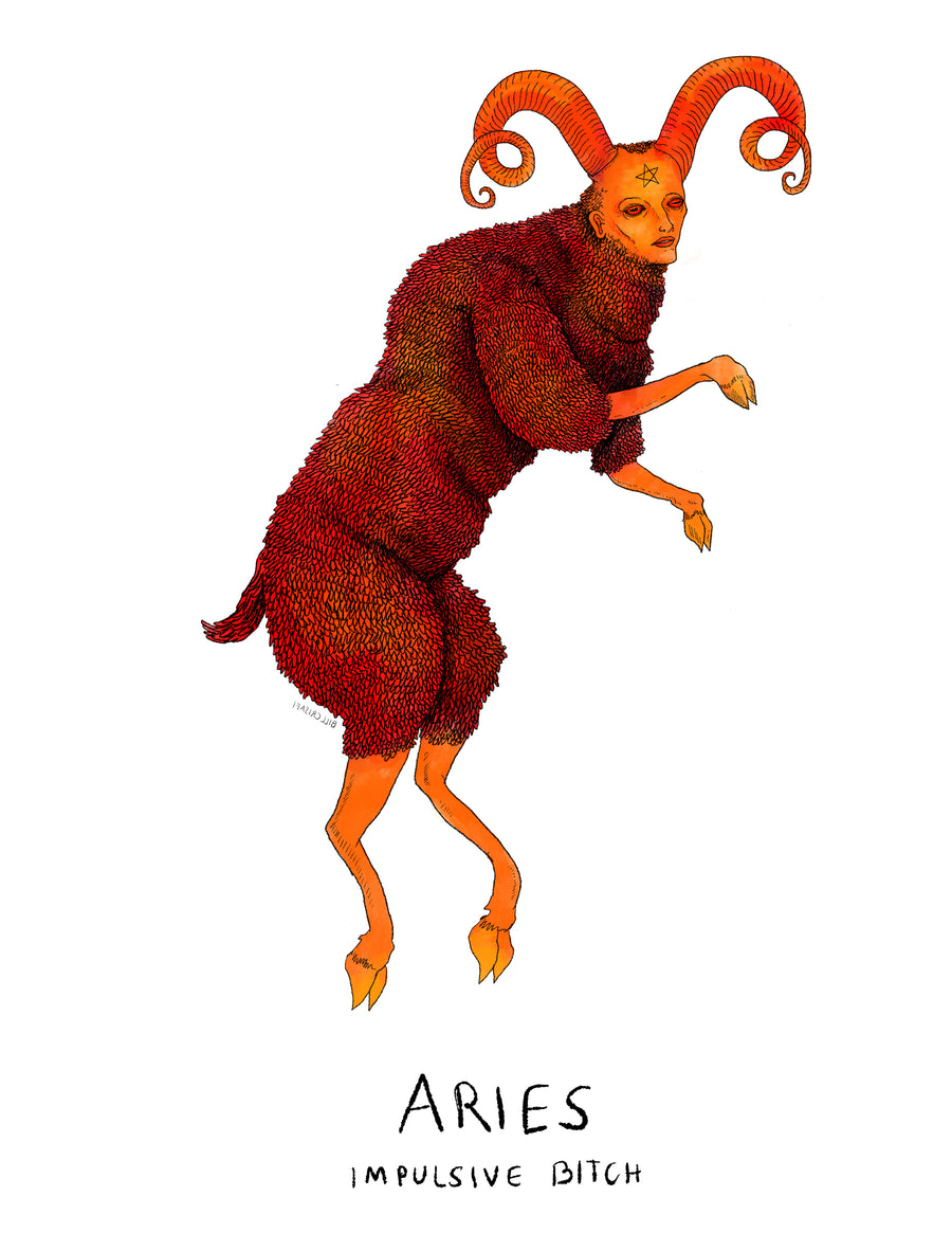 ZODIAC ART PRINTS (WITH TEXT)