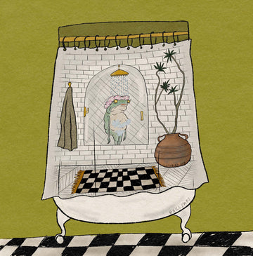 'The Shower Scene’ Shower Curtain