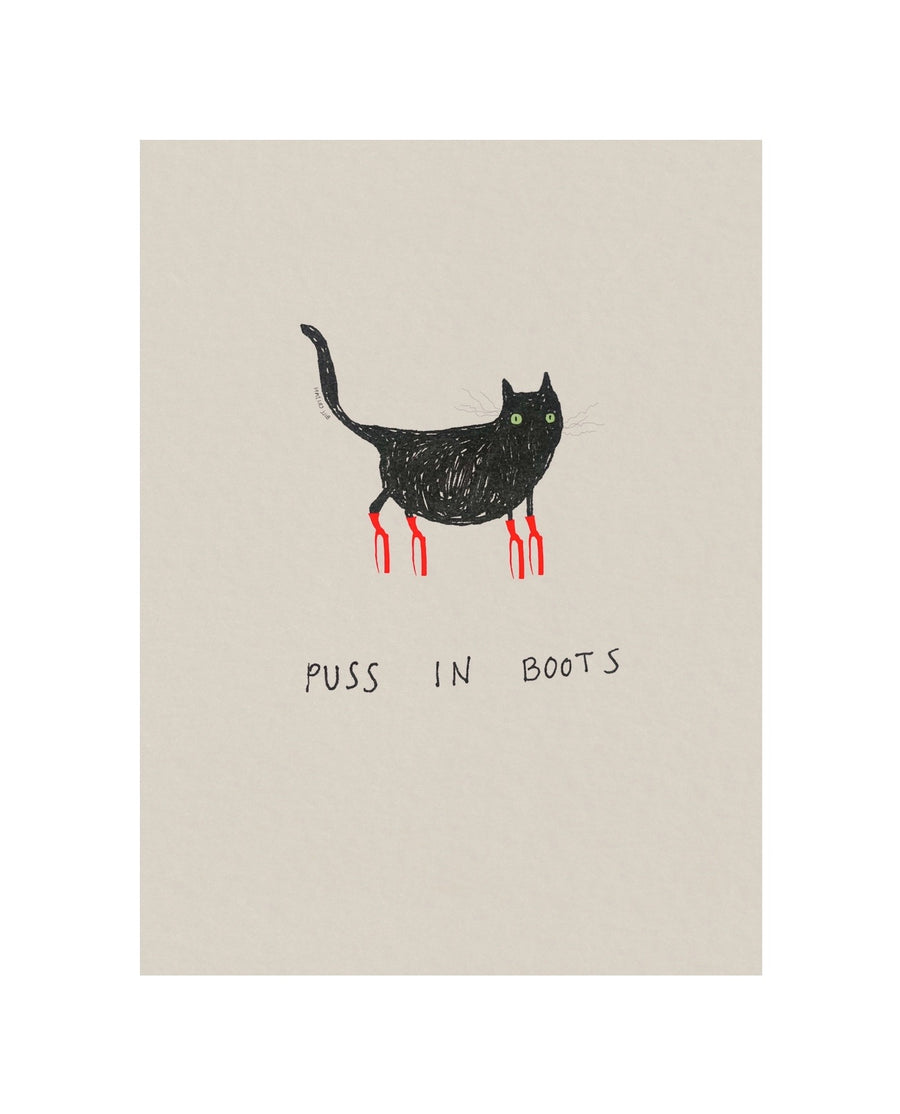 Puss in Boots (standing) Fine Art Print