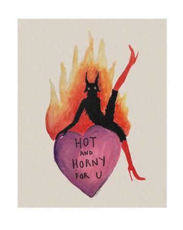 Hot & Horny Fine Art Print