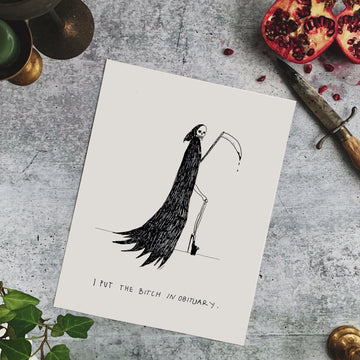 The Glam Reaper Fine Art Print