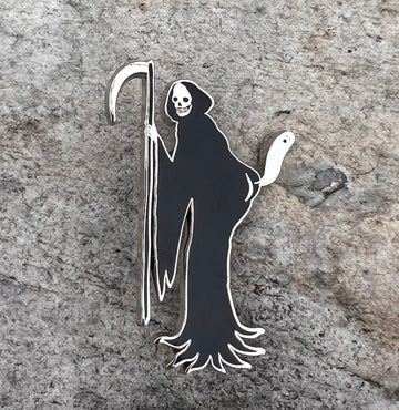 Ghost fart Glam Reaper Cloisonné pin