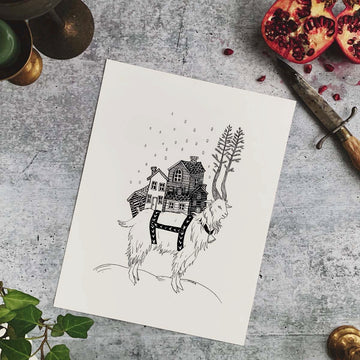 The Yule Goat Fine Art Print