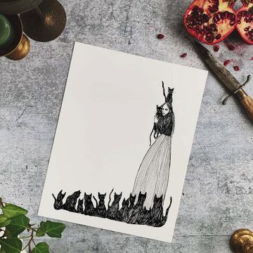 The Cat Lady Fine Art Print