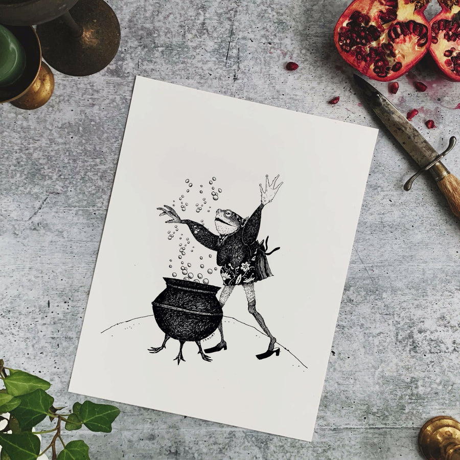 Babushka Toad II Fine Art Print