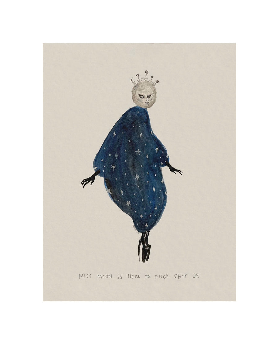 Miss Moon Fine Art Print