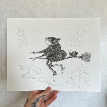 Babushka’s Flight original illustration