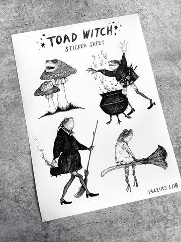 Toad Witch Sticker Sheet