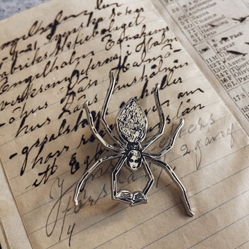 The Reading Spider Cloisonné Pin