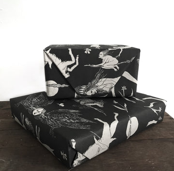 The Flight of the Witches Wrapping Paper